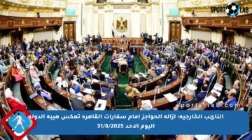 النائب الخارجية: إزالة الحواجز أمام سفارات القاهرة تعكس هيبة الدولة اليوم الأحد 31/8/2025